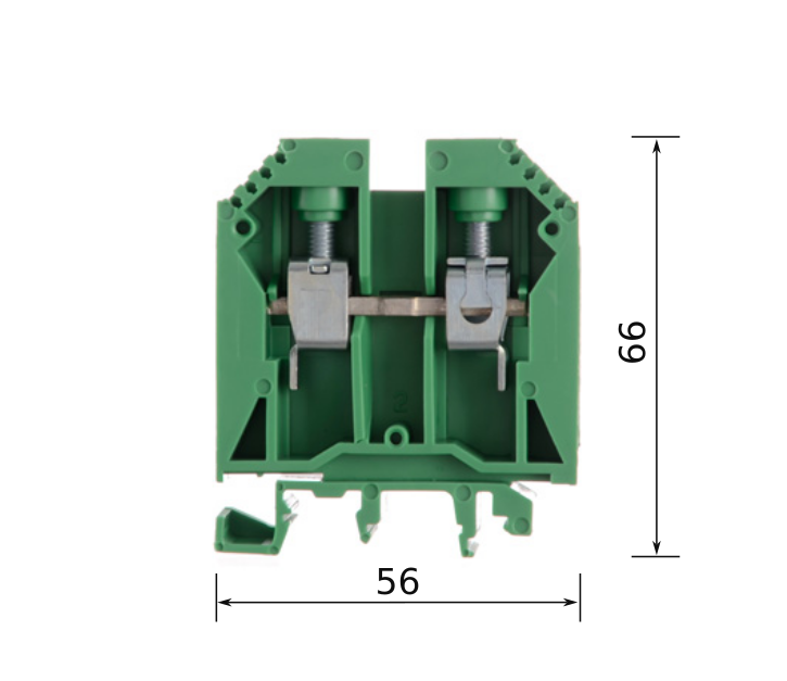 BORNERA BP  VERDE 16mm² ZOLODA