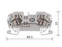 BORNERA A RESORTE BKF  2.5mm²
