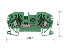 BORNERA A RESORTE BKF VERDE 4mm²