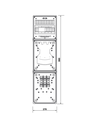 GABINETE P/ 1 MED. TRIF. ARMADO PVC