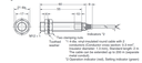 SENSOR INDUCTIVO M12 3mm 48-240VCA 2 HILOS