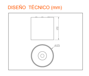 APLIQUE LED SURFACE 40W 4000K