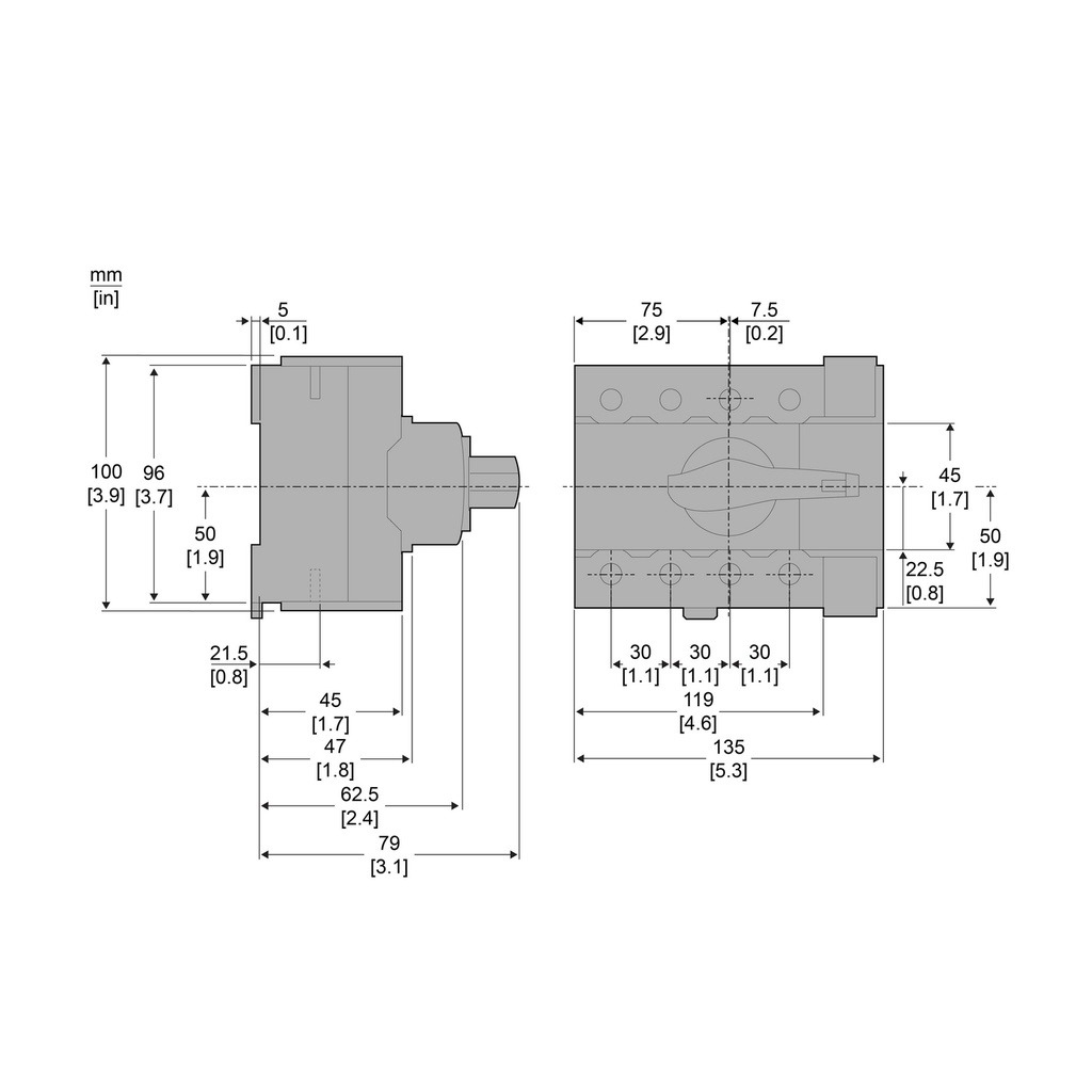 INTERRUPTOR MANUAL INS125 4X125A