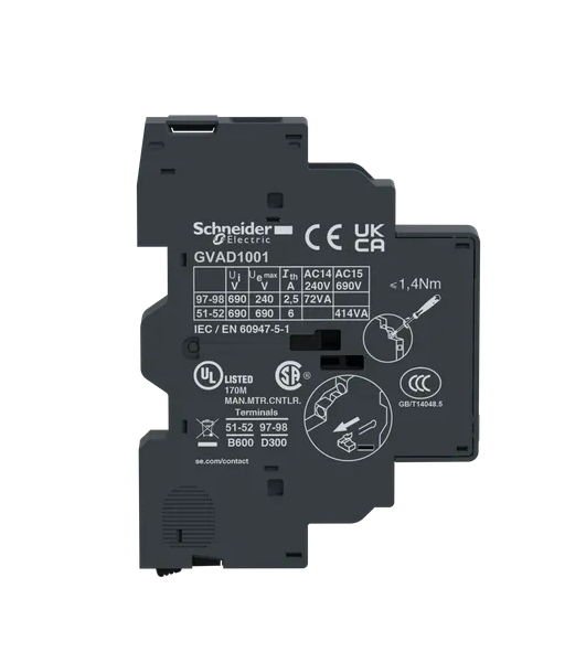 GUARDAMOTOR BLOC LAT S.DEF GV2AD1001 SCHNEIDER 