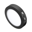 PLAFÓN LED CIRCULAR NEGRO 12W 6000K