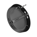 PLAFÓN LED CIRCULAR NEGRO 12W 6000K