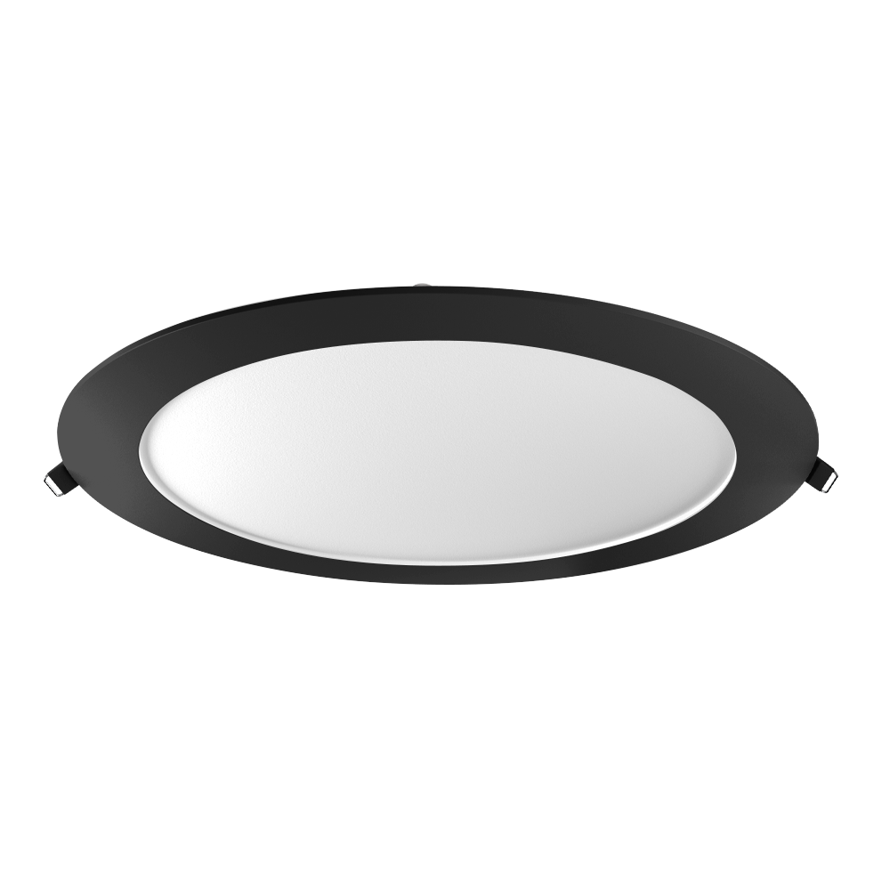 PANEL LED CIRCULAR NEGRO 18W 4500K