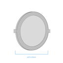 PANEL LED CIRCULAR NEGRO 18W 4500K