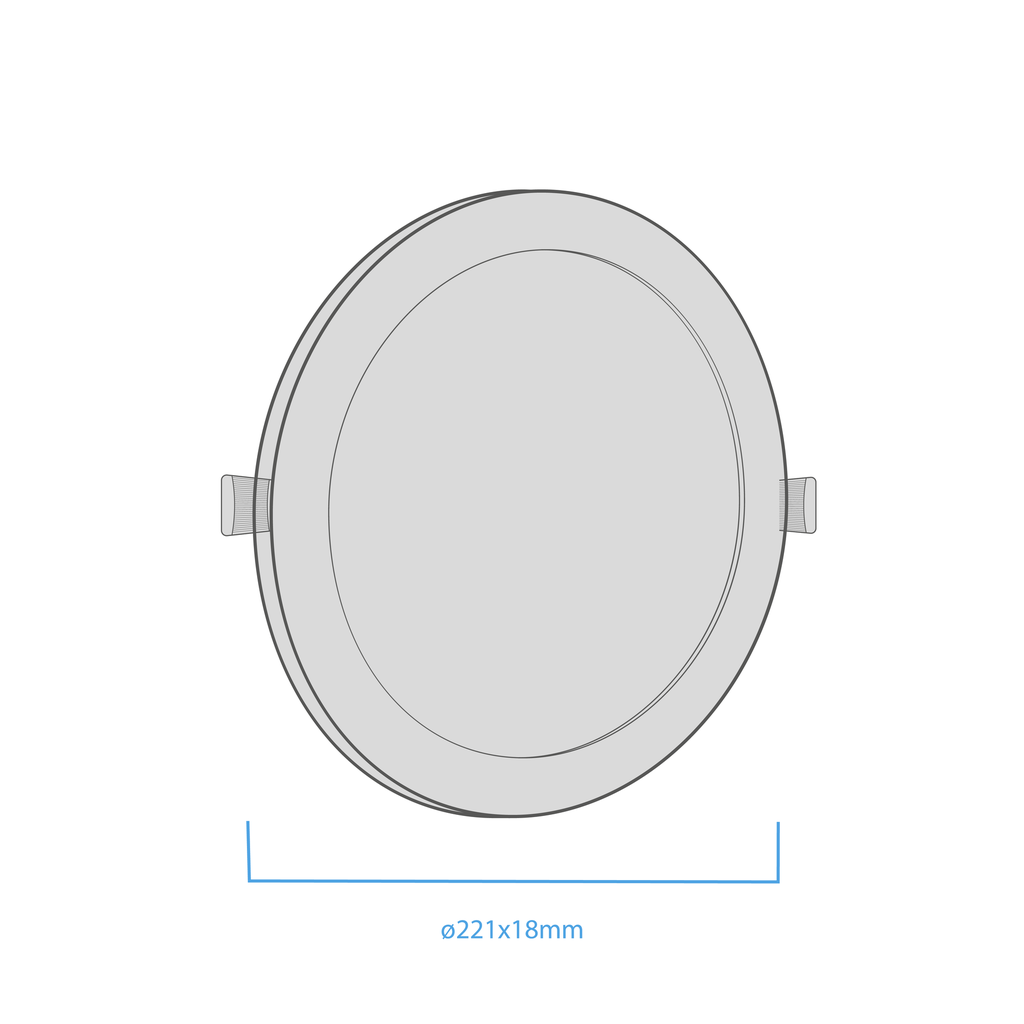 PANEL LED CIRCULAR 18W 6000K