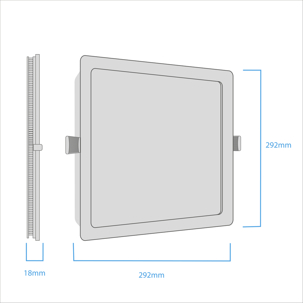 PANEL LED CUADRADO 24W 6000K