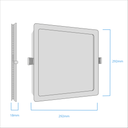 PANEL LED CUADRADO 24W 6000K