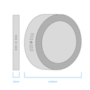 PLAFÓN LED CIRCULAR 12W 6000K 