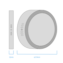 PLAFÓN LED CIRCULAR 18W 6000K 
