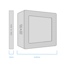 PLAFÓN LED CUADRADO 12W 4500K