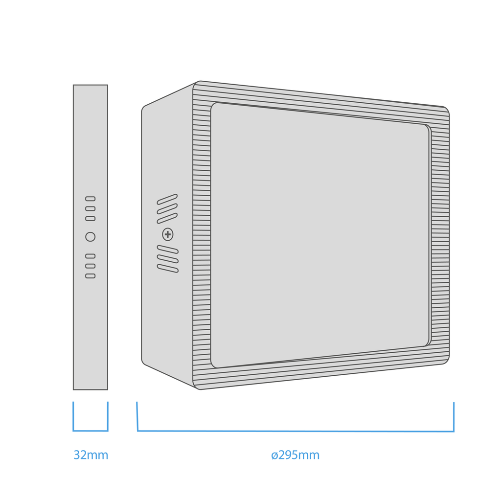 PLAFÓN LED CUADRADO 24W 6000K