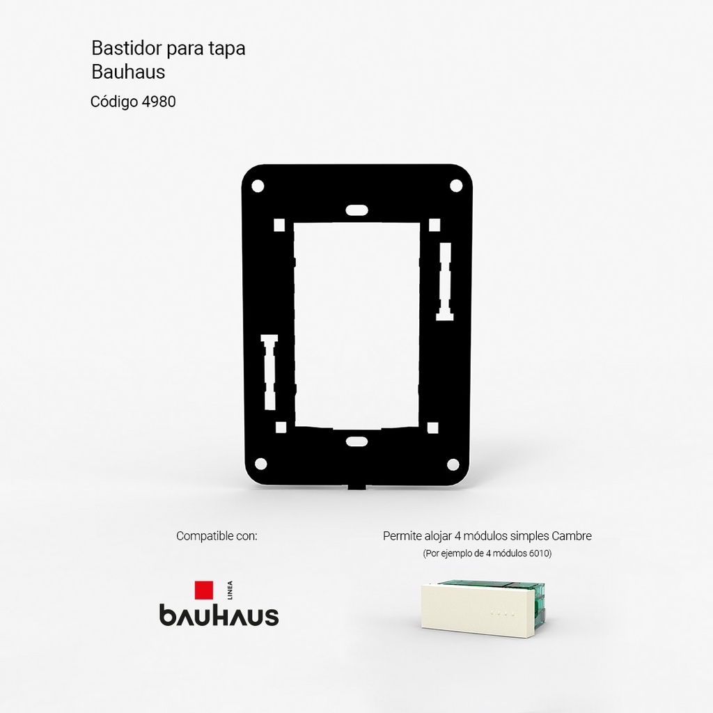 Bastidor para tapa Bauhuas