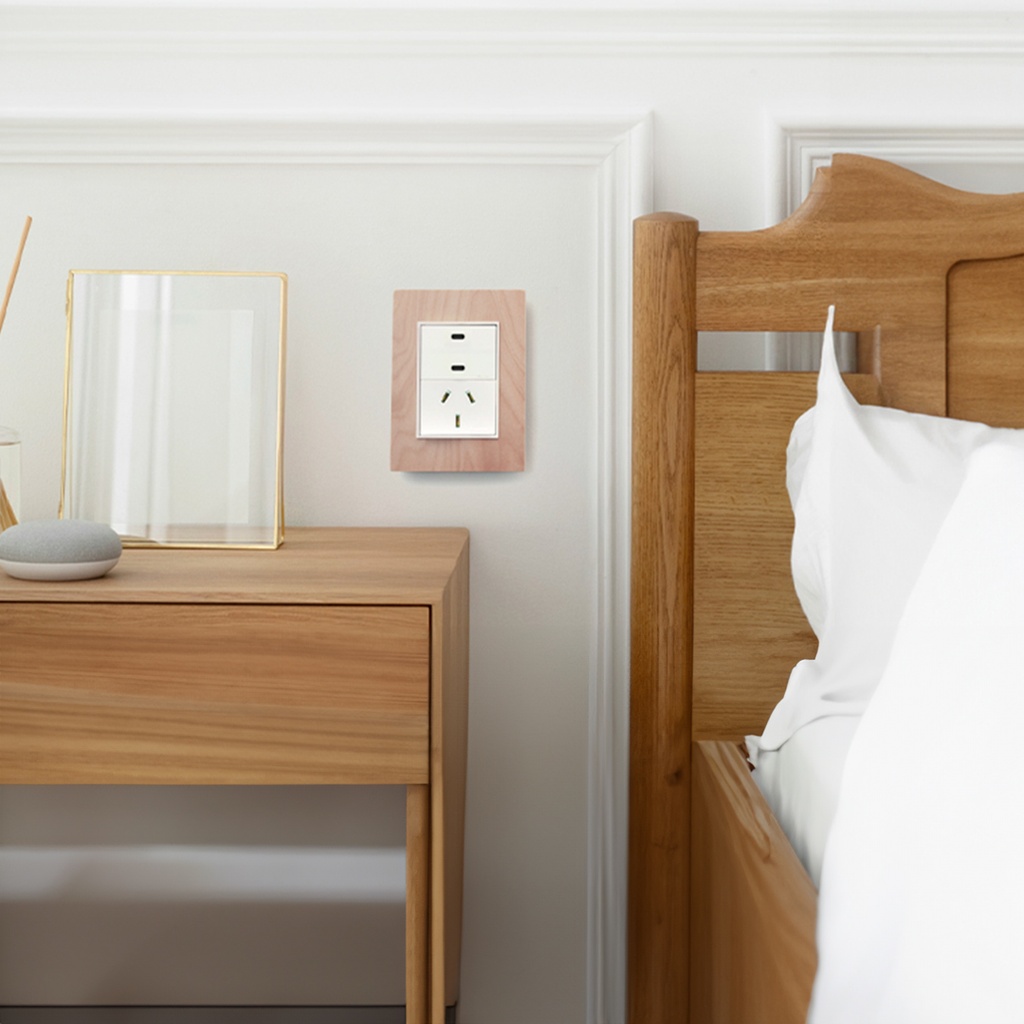 MÓDULO CARGADOR USB DOBLE C+C BLANCO