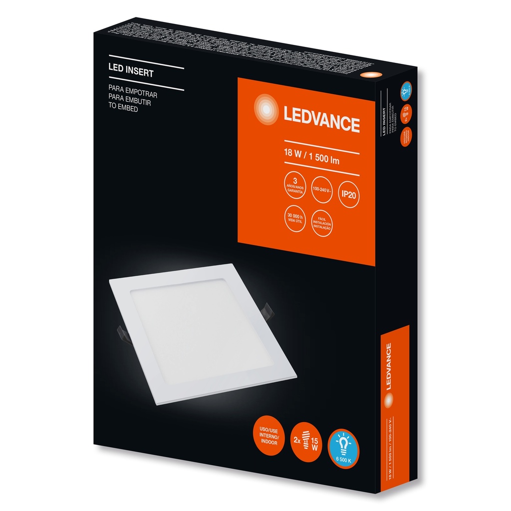 ILUM. - PANEL LED CUADRADO 18W LD