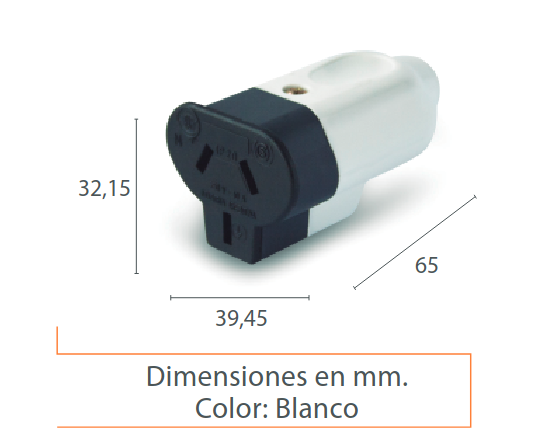 FICHA HEMBRA 3 PERNOS