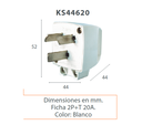 FICHA MACHO CON MANIJA 20A
