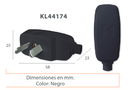 FICHA MACHO PARA VELADOR 10A NEGRO