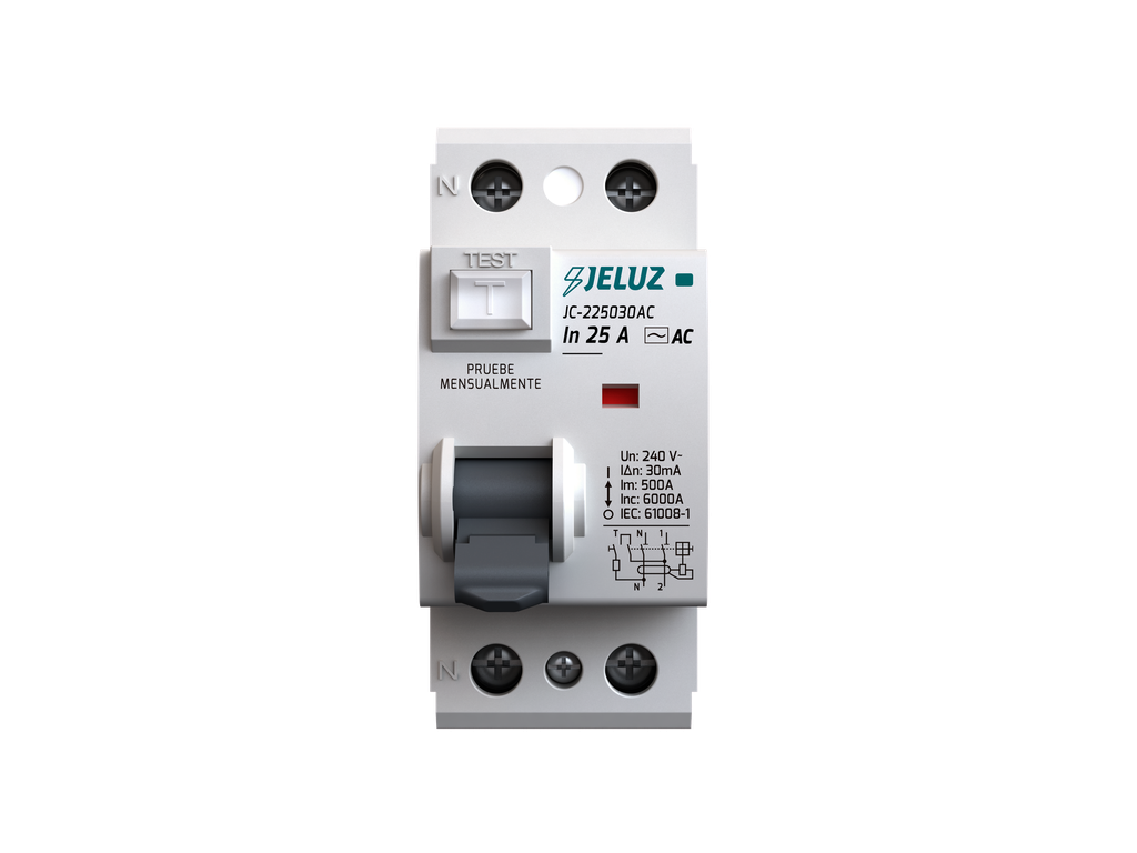 DISYUNTOR DIFERENCIAL 2X 25A 30mA JELUZ