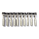 BORNERA BP PUENTE FIJO 10 DIV  4mm²