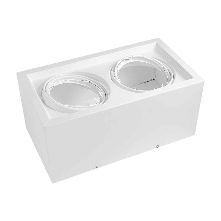 [6655] PLAFÓN CARDANICO AR111 X 2 BLANCO