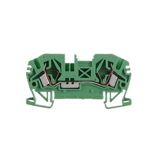 [7541] BORNERA A RESORTE BKF VERDE 4mm²