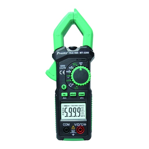 [7598] PINZA AMPEROMÉTRICA AC/DC TRUE RMS MT-3209