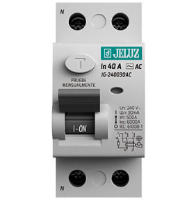 [5842] DISYUNTOR DIFERENCIAL 2X 40A 30mA JELUZ