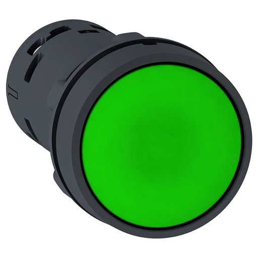 [2236] PULSADOR PLÁSTICO VERDE 1NA SCHNEIDER  