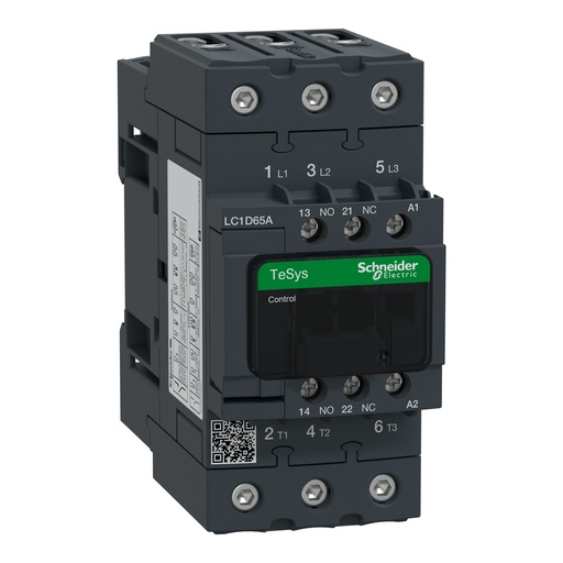 [2589] CONTACTOR LC1D 65AM7 65A NA+NC 220V SCHNEIDER
